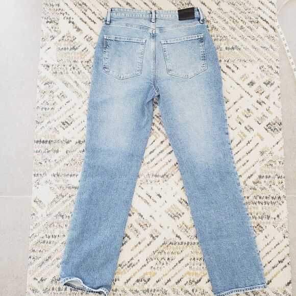 Paige Stella Straight Jean Distressed Denim Jeans Womens 30" - Picture 4 of 13